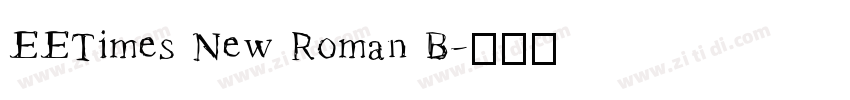 EETimes New Roman B字体转换